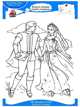 Çocuklar İçin Barbie Pegasus Boyama Sayfaları 
